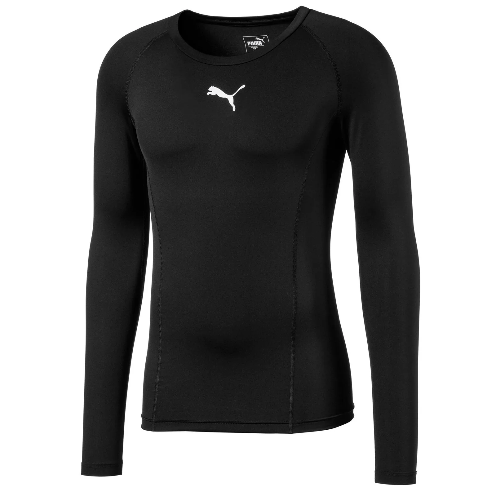 Футболка компрессионная детская Puma Liga Baselayer Tee LS черный