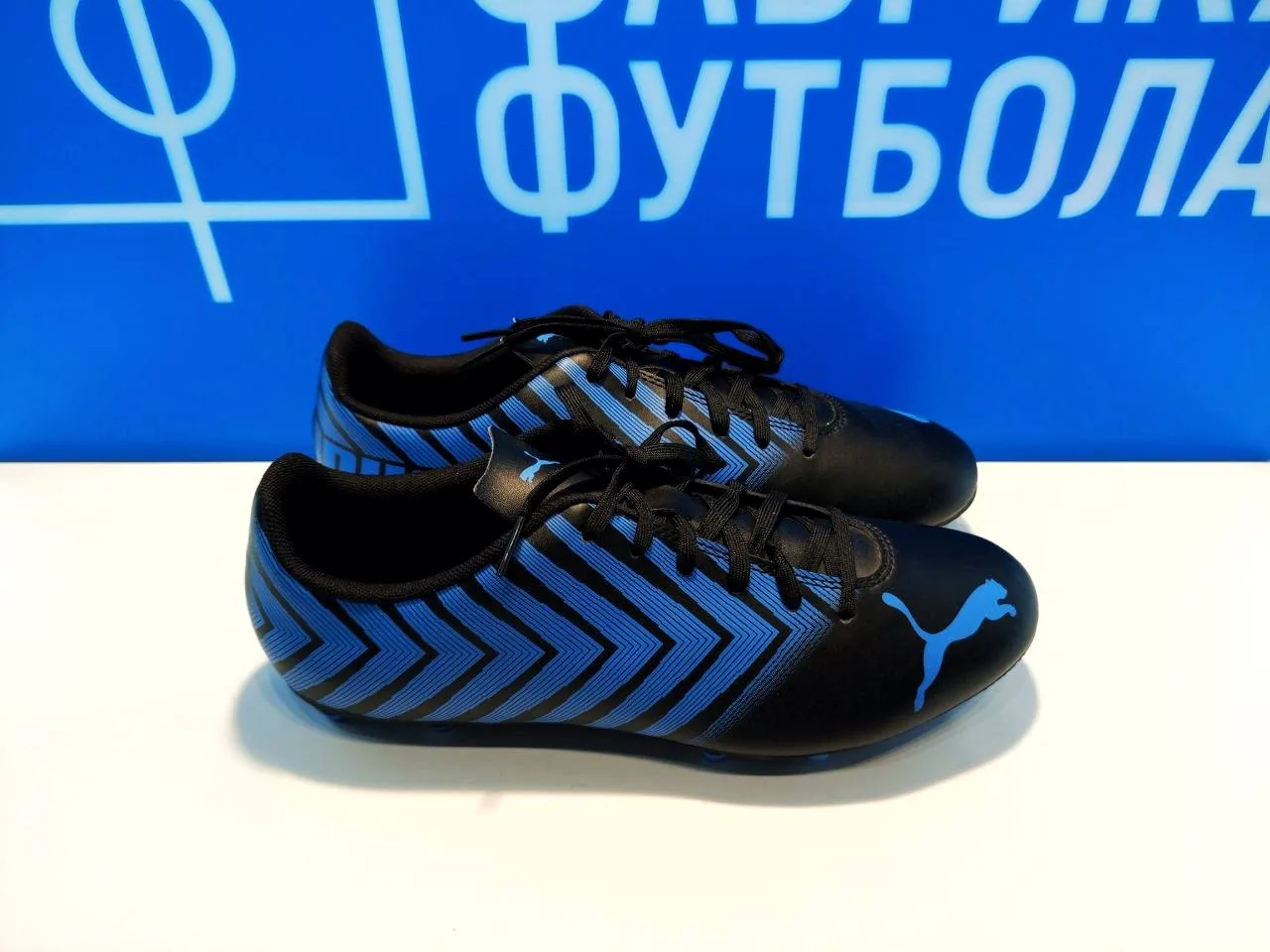 Бутсы Puma TACTO FG черно-синие