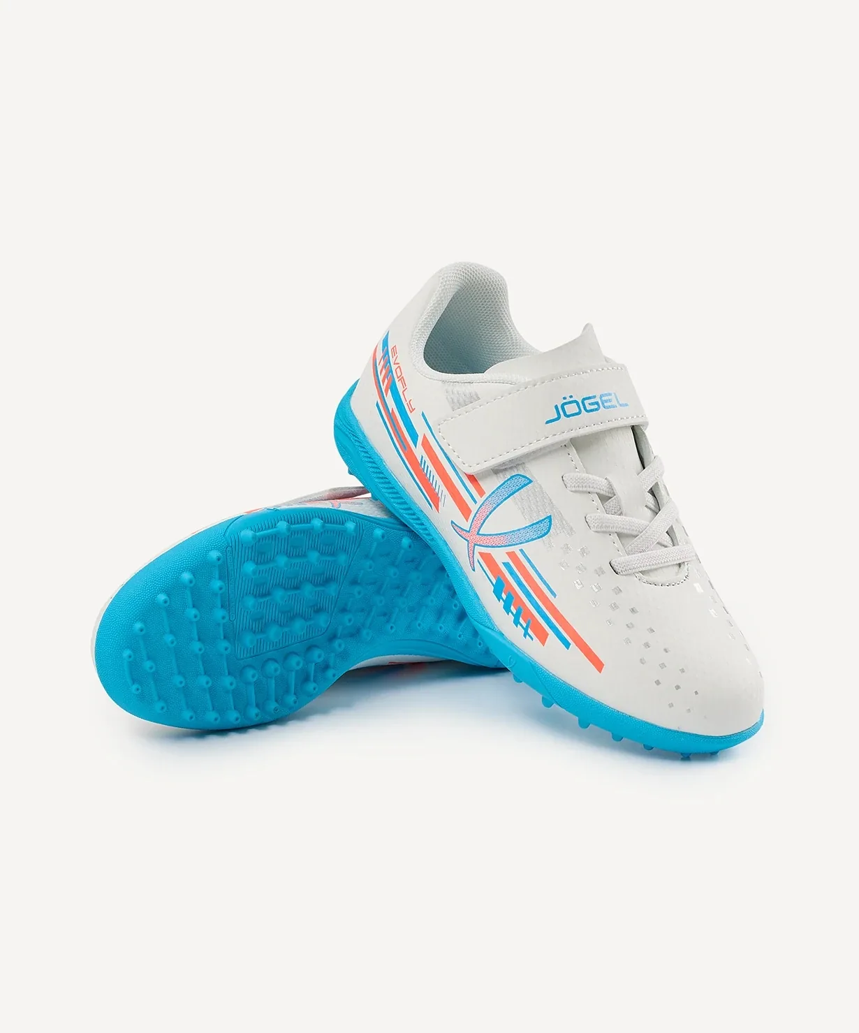 Шиповки Jögel Evofly TF Talant White-blue детский
