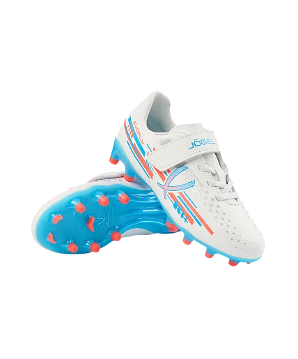 Бутсы футбольные Jögel Evofly FG Talant White-blue детский