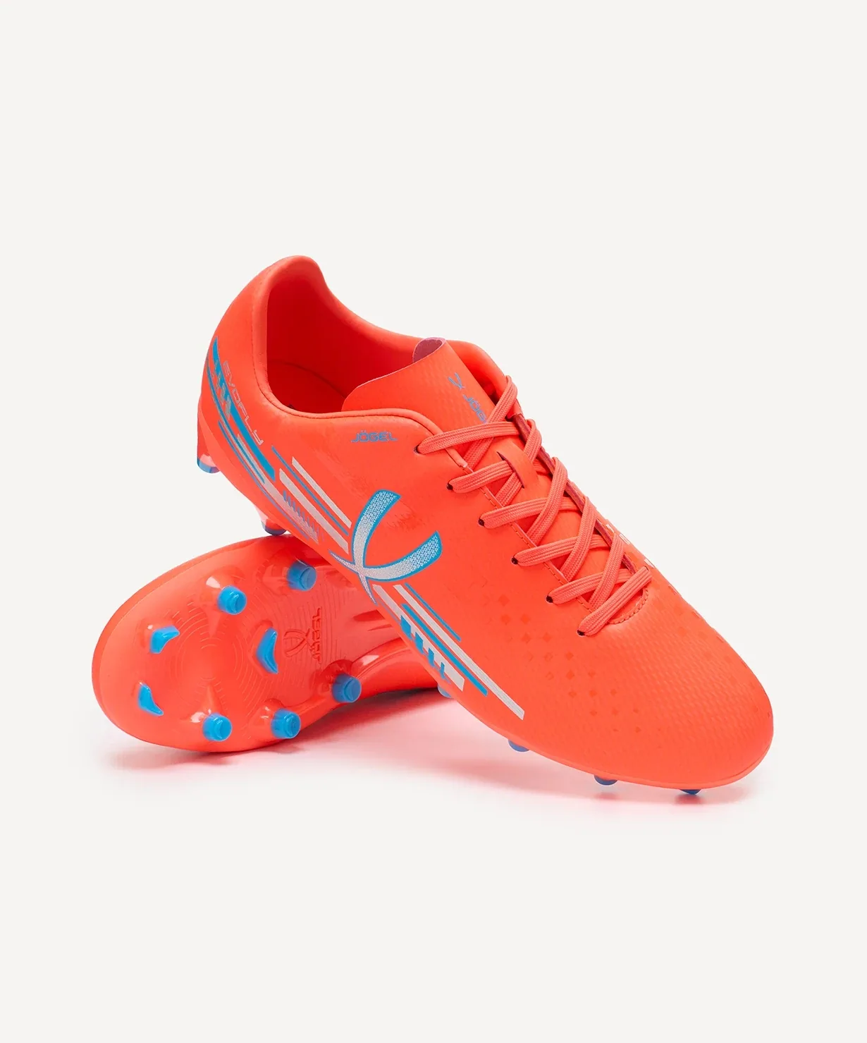 Бутсы футбольные Jogel Evofly FG Talant коралловые coral