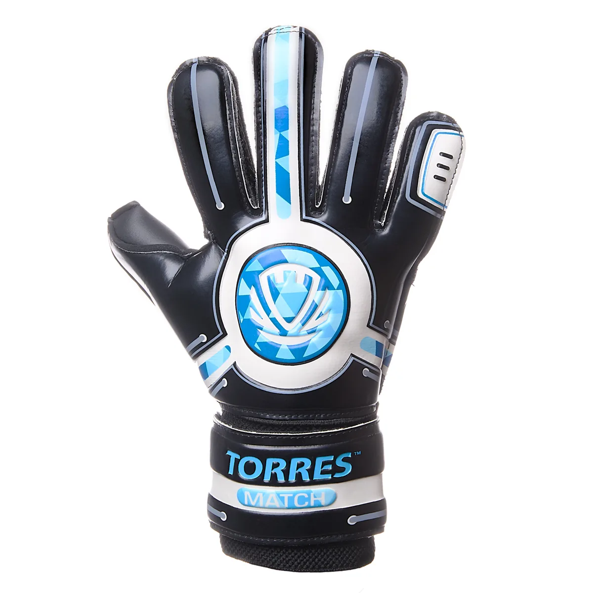 Перчатки вратарские TORRES Match FG0523404 черно-голубой