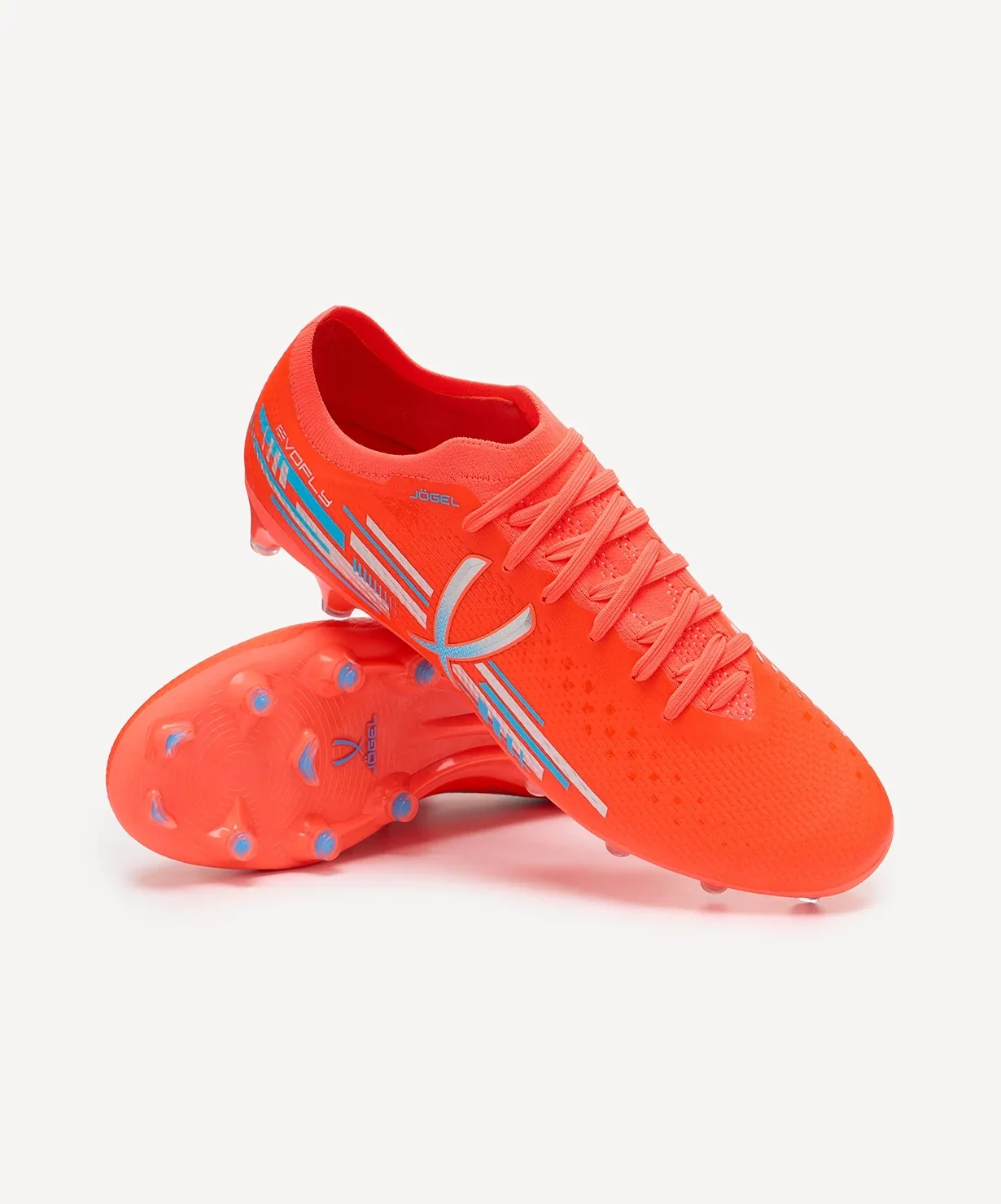 Бутсы футбольные Jogel Evofly FG PRO коралловые coral